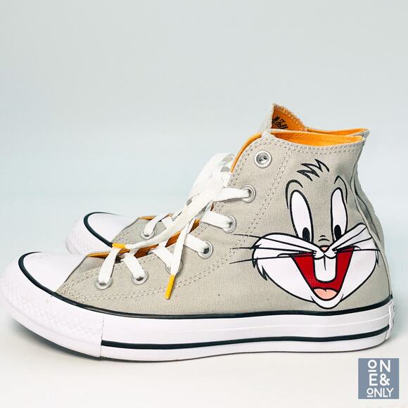 CONVERSE X ALL STAR Looney Tunes Chuck Taylor Unisex High Top Bugs Bunny Size 8 - Picture 3 of 9